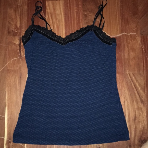 Express Tops - Express velvet trimmed camisole size M Express Tops - Express velvet trimmed camisole size M